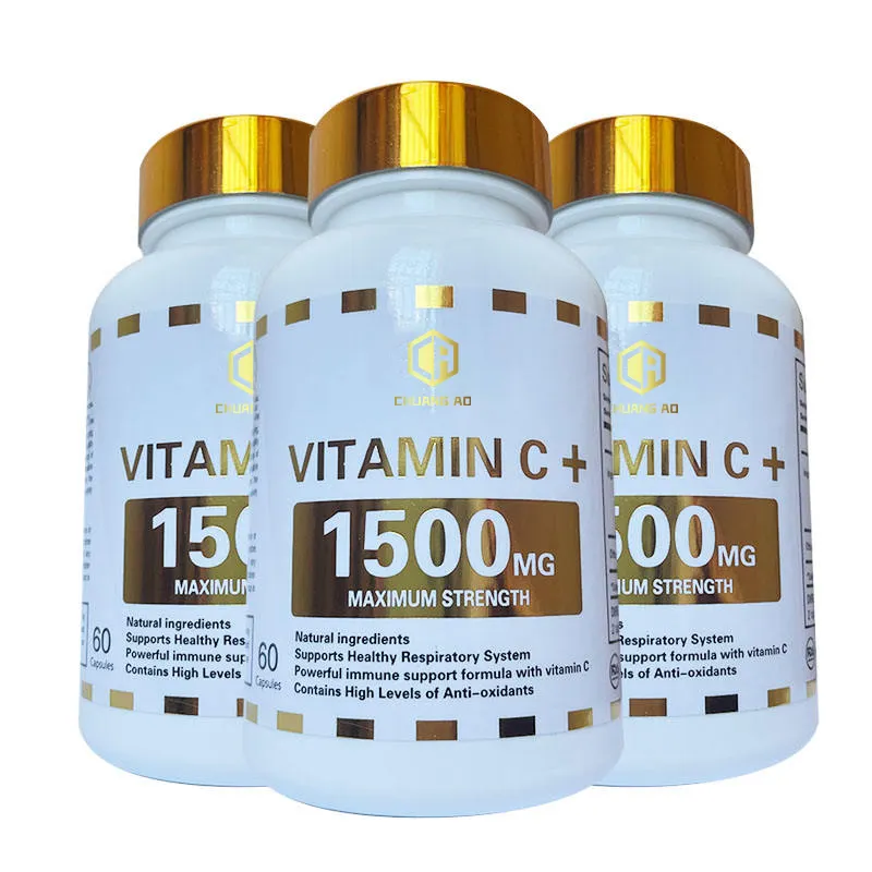 Vitamin C + E suplemen diet label pribadi mencerahkan kulit vitamin C + E kapsul softgel