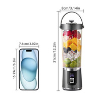 Nouveau Portable Mini Blender Haute Puissance Rechargeable Électrique Presse-agrumes Tasse Auto-Nettoyage pour Voiture RV 500ml Manuel Protéine Shaker