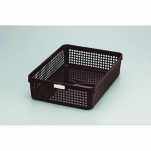 Cesto portaoggetti marrone Inomata A4 con funzione di nome personalizzata - Product Image 1