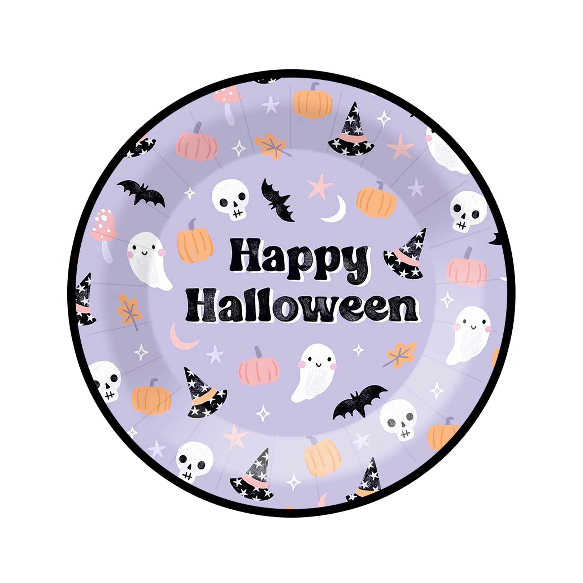 Plato de papel de 9 pulgadas * 8 piezas