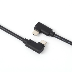 Lung Kay <b>Usb</b> 3.1 Type C Male To Female 90 Degree Angled Extension <b>Cable</b> Black Fast <b>Charging</b> Data <b>Cable</b> - Product Image 5