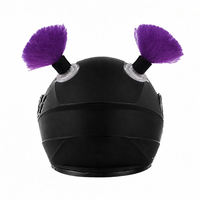Décoration universelle pour casque : Perruque queue de cheval détachable, accessoire capillaire facile à installer pour différents casques