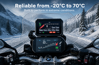 Aoocci BM6 800 Nit Écran CarPlay Android Auto pour moto, affichage lisible en plein soleil IP67, GPS portable, 1 an pour BMW Adventure