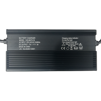 Chargeur de batterie universel automatique en alliage d'aluminium de haute qualité, super rapide, 60V 8A, pour pièces de scooter électrique Lvhu Vehicle