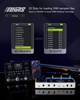 Pédale multi-effets compacte MOOER GE150 Plus Li Black, nouvelle génération, pour modélisation d'amplis de guitare, outil de jamming, looper, machine à rythmes, batterie 9h.