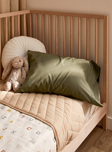 Baby Toddler <strong>Cot</strong> Crib <strong>Bedding</strong> <strong>Sets</strong> 4-Piece Luxury 100% Linen OEKO-TEX Certified 200T Thread Count Fitted Sheet Customized Color - Product Image 5