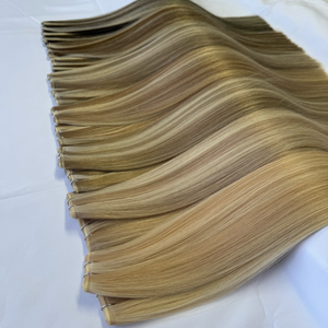 Extensions de cheveux humains en trame Genius à double trame <span class=keywords><strong>russe</strong></span> brute en stock important, 18-22 pouces, peuvent être coupées, extensions de cheveux Genius - Product Image 1