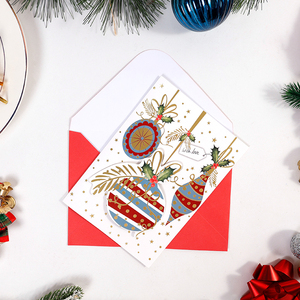 Carte de voeux personnalisée 2024 avec affichage d'impression d'enveloppe 19.5*10.9cm - Product Image 4