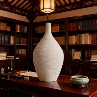 Vases en céramique modernes et minimalistes, vases à fleurs en céramique Art Déco pour étagère, bureau, bibliothèque, entrée et table basse