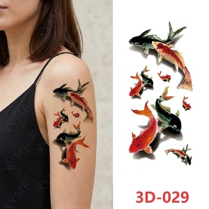 Tatuajes Temporales Desechables a Prueba de Agua para <span class=keywords><strong>Mujer</strong></span>, Diseño Artístico Corporal, Vibrante, 3D, OEM - Product Image 6