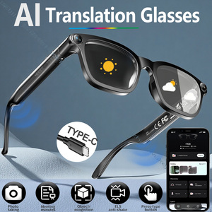 8MP 4K HD <b>Camera</b> AI <b>Smart</b> Glasses Video Recording Real Time Voice Translator Bluetooth Audio Calling Sunglasses OEM Wholesale - Product Image 3