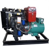 Générateur diesel silencieux refroidi par eau 20kW 30kW 50kW Richardo à démarrage automatique, à châssis ouvert, haute efficacité, faible consommation de carburant, 50/60Hz