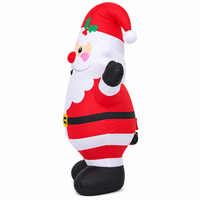 Père Noël gonflable de 6 pieds avec lumières LED pour décoration de jardin intérieur/extérieur, taille personnalisée
