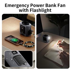 Ventilateur Socool 14500mAh Multifonction Portable Sans Lame Rechargeable Clip Ventilateur de Taille avec Lumière LED Utilisation en Voiture et en Extérieur 4 Vitesses - Product Image 4