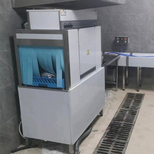 <span class=keywords><strong>Lavastoviglie</strong></span> Industriale Automatica in Acciaio Inox con Nastro Trasportatore, Uso Professionale per Ristoranti, 200 Vaschette/Ora, Elettrica - Product Image 6