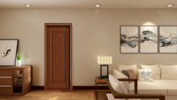 Portes en mdf ACE pour intérieur finition laquée panneau en mdf/bois massif avec poignées de porte personnalisées avec serrure portes intérieures