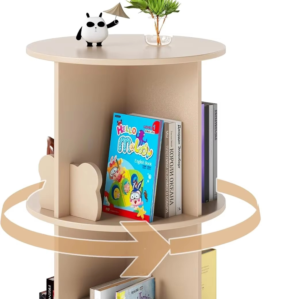 Deals Vintage Revolving Bookcase Multiple Storage Tiers | Alibaba.com