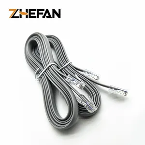ZHEFAN позолоченный RJ45 26awg Чистый медный плоский провод Cat6 UTP Ethernet Lan Патч-Кабель сетевой плоский сетевой патч-корд