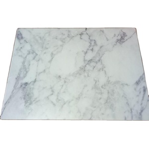 Tabla de Cortar de Vidrio Templado con Diseño de Mármol Rectangular para Cocina, Alimentos, Frutas y Queso - Product Image 1