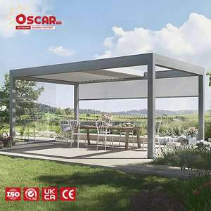 Abri pliable portable d'extérieur 3x3m avec sac de transport, pour pique-niques, camping, plage, pergola rétractable - Product Image 1