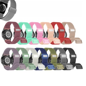 Yeni Gelen 8mm 20mm 22mm Naylon Manyetik Saat Kayışı SAMSUNG Akıllı Saat 6/5 için Cırtlı Hızlı Çıkartmalı Kordon - Product Image 6