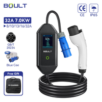 3.5KW-7KW nouvelle condition Portable EV câble de charge Type2 prise CE UKCA approuvé 5m 32A sortie stations de charge de véhicule électrique