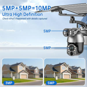 كاميرا ويستينو اللاسلكية الأكثر مبيعًا بتقنية 4G تعمل بالطاقة الشمسية، كاميرا Ubox بتكبير 99X مع كشف الحركة وإنذار، كاميرا خارجية ثنائية العدسة متحركة على شكل قبة - Product Image 3