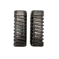 Couvre-pieds antidérapants pour moto, absorption des vibrations, installation facile, 1 paire, pédales durables