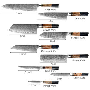 Wholesale Resin <strong>Handle</strong> VG10 Japanese <strong>Knife</strong> Cleaver Chopping <strong>Boning</strong> Carving Santoku Chef Kitchen <strong>Knife</strong> Set Kitchen Damascus <strong>Knife</strong> - Product Image 3