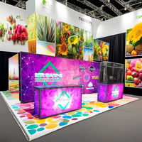 Support d'exposition Misign pour salon professionnel, taille personnalisée, autoportant, portable, avec éclairage arrière, stand d'exposition pour salons professionnels