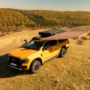 Toldo de 270 grados de pie para acampar al aire libre, tienda en la azotea del coche, LONA DE Pvc, toldo lateral para coche 270 para 2-4 personas de aluminio - Product Image 1