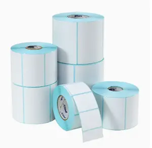 Oem/Odm fabrika fiyat 100*150*500 termal kablo Pos ile etiket kağıdı Rolls çıkartmalar rulo 4 ''x 6''