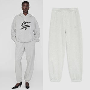 Wholesale Sweatpants and Hoodie Set Women Custom logo High Quality Winter <b>Zip</b> up <b>Jogger</b> Women Hoodie - Product Image 1