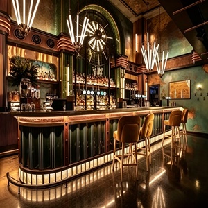 Comptoir de bar commercial moderne et personnalisé de luxe pour restaurant, pub, club, boutique, rénovation et design intérieur - Product Image 1
