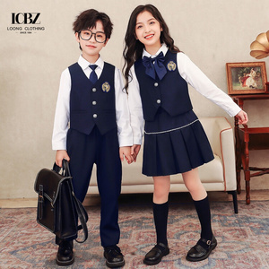 Uniforme de estudiante de secundaria Falda plisada femenina Uniforme DE CLASE DE ESCUELA TÉCNICA Traje de uniforme escolar <span class=keywords><strong>para</strong></span> maestros de jardín de infantes - Product Image 2