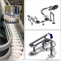 Bande transporteuse industrielle automatique de haute qualité avec emballage en plastique résistant à l'usure pour la ligne de production de boissons et de produits divers
