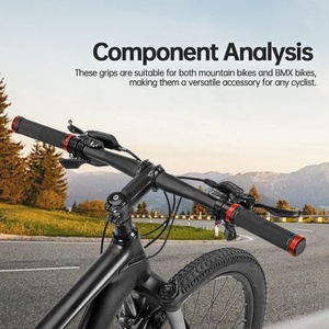 Tpr Cao Su Thẳng Xử Lý Tay Áo Màu Đen/Màu Xanh/Cam/Đỏ/Sliver/Trắng Đầy Màu Sắc Nhôm Hợp Kim <span class=keywords><strong>Grips</strong></span> Xe Đạp Handlebar <span class=keywords><strong>Grips</strong></span> - Product Image 6
