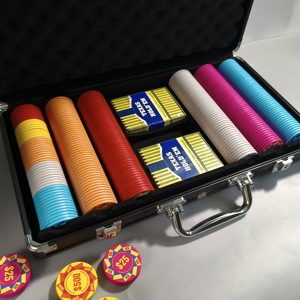 Jetons <span class=keywords><strong>de</strong></span> <span class=keywords><strong>poker</strong></span> professionnels en céramique <span class=keywords><strong>de</strong></span> 39 mm, qualité casino, impression couleur intégrale, design personnalisé pour le Texas Hold'em - Product Image 5