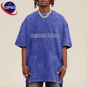 T-shirt personnalisé unisexe délavé à l'acide 100% coton T-shirt surdimensionné grande taille graphique T-shirts pour hommes Imprimer Logo Vintage T-shirt pour hommes - Product Image 3