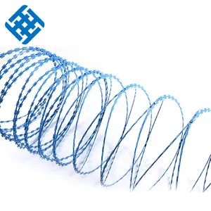 Epoxy Razor Wire Fencing/razor Blade Barbed Wire/razor Wire Fencing Galvanized Metal Wall Spikes Galvanized Steel Spike Fence