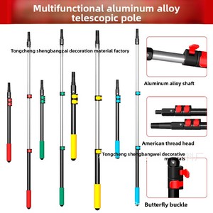 Rodillo de Lija Telescópico de Aleación de Aluminio Engrosado con Soporte para Papel de Lija, Herramienta de Extensión para Limpieza de Revestimientos de Paredes de Anhui - Product Image 6