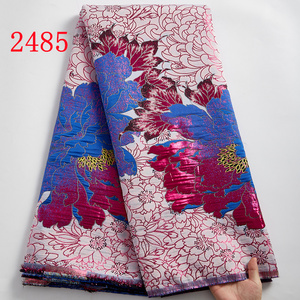 Tessuti in Pizzo Broccato Africano di Alta Qualità, Tulle Damascato, Pizzo Jacquard Nigeriano e Francese per Cucire Abiti da Donna 2485 - Product Image 5