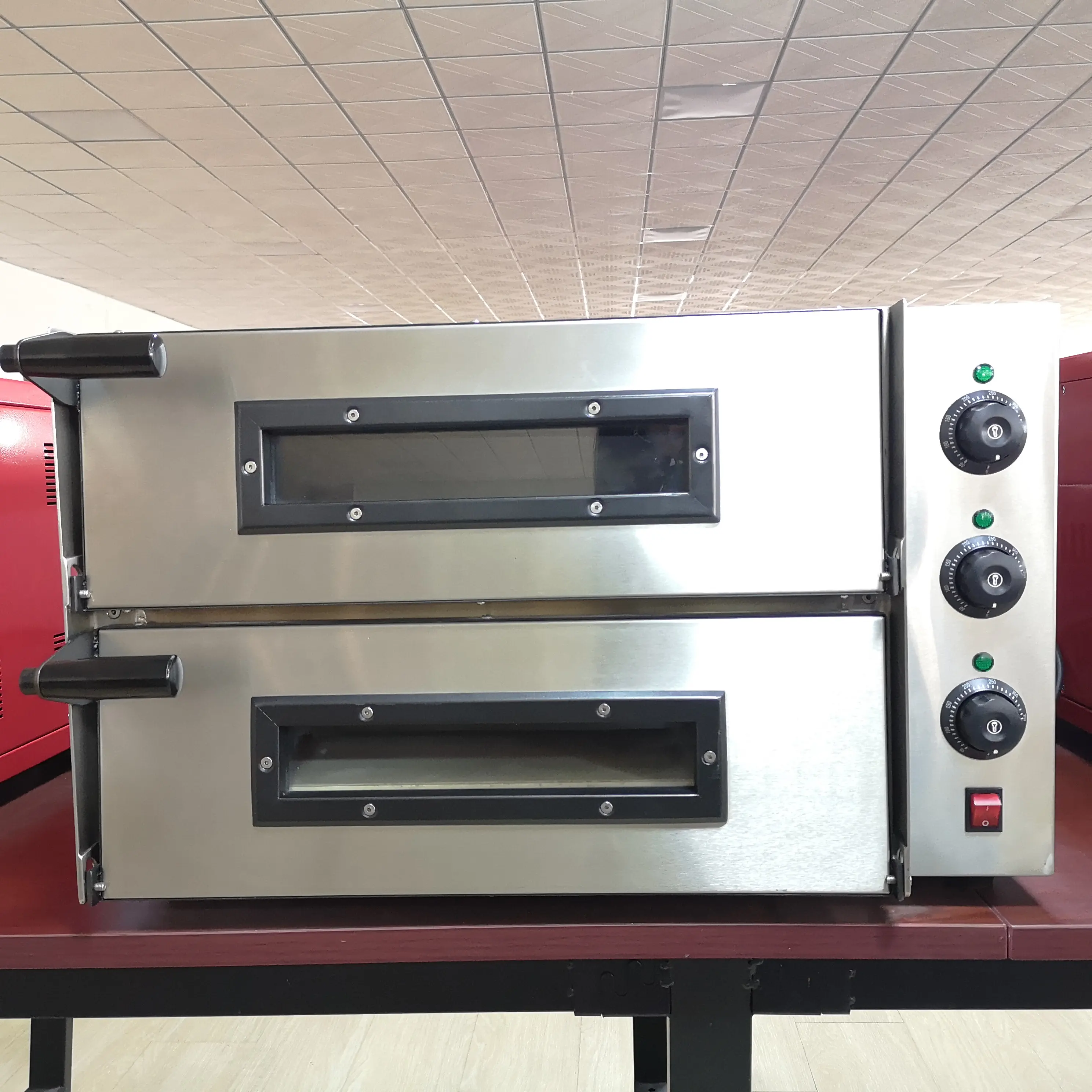 Nuovo Design Double Decks cucina forno per Pizza macchina elettrica per Pizza/forno elettrico per Pizza commerciale in vendita