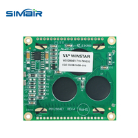 WG12864E1 WINSTAR Modul LCD Grafis 128x64 5V STN Kuning-Hijau Transflektif NT7107 NT7108 20-Pin 6 O'clock