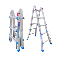 Échelle pliante double face facile à plier, portable, en aluminium, moderne, multifonctionnelle, extensible