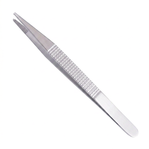 Instrument chirurgical Basis REEAX ENTERPRISES, forceps à tissus incurvés de haute qualité en acier inoxydable de 8 cm, instrument chirurgical Ba - Product Image 1
