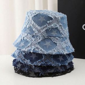 Chapeau Bob Unisexe Vintage en Jean Vieilli Style Classique de Créateur, Broderie 3D Quotidienne, Protection Solaire en Toile – Vente en Gros - Product Image 1