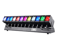 Barre de lumière LED DMX à tête mobile 12x60W RGBW 4-en-1 à rotation infinie avec 200 pixels à balayage inclinable IP33 pour concerts