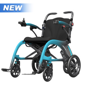 2025 New 3 In1 Carbon Fiber Electric Wheelchair Elektrischer Rollstuhl 13kg Lightweight Power Wheelchair Elderly Walker <strong>Rollator</strong> - Product Image 1