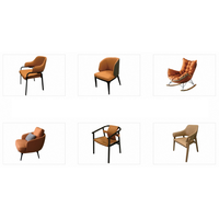 Fauteuil d'appoint moderne en tissu rembourré pour salon d'hôtel, appartement, avec rembourrage en éponge pour chambres d'hôtel
